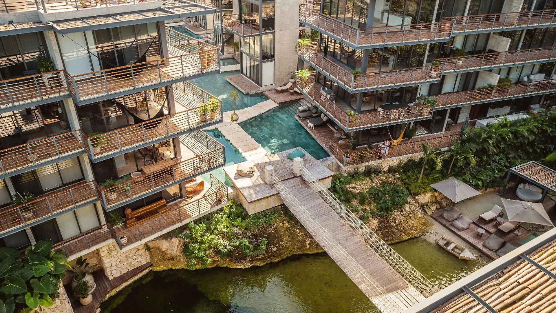 Waterworld 2Br On Cenote Pools And Gym Beach Club Tulum